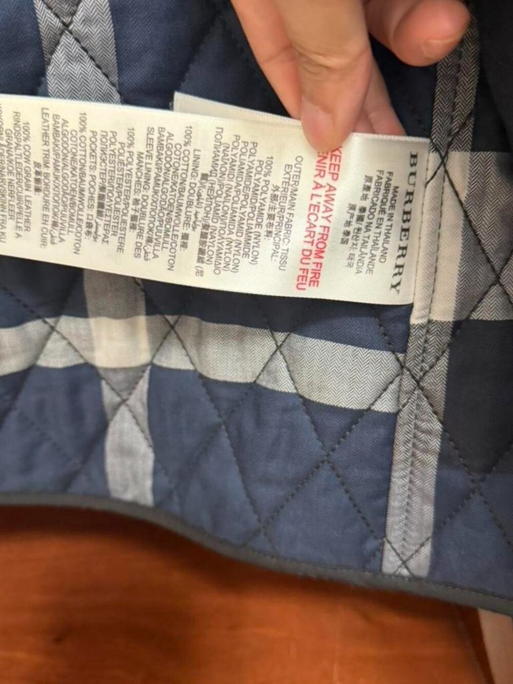 Authentic Black And Grey Burberry Girls' Children Jacket - Picture 3 of 7